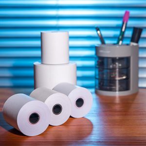 FOCUS Brand Thermal Paper Small Roll/ Cash Register Roll—Blue Image